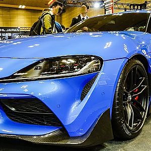 (4K)TOYOTA GR SUPRA A90 BLUE GRスープラ 青 - OSAKA AUTO MESSE 2020