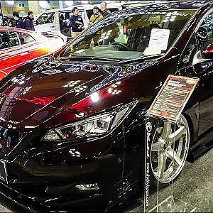 (4K)KUHL RACING NISSAN LEAF custom クールレーシング 日産リーフカスタム - OSAKA AUTO MESSE 2019