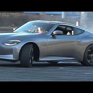 NEW Z  drifting  now　at tokyo auto salon(new z 初ドリフト　トウキョウオートサロン)