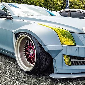 (4K)CADILLAC ATS JDM custom キャデラックATS カスタム - ドレフェス関西2020