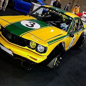 (HD)LB WORKS MAZDA SAVANNA RX-3 旧車・マツダサバンナRX3カスタム - 名古屋オートトレンド2017