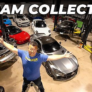 His Garage is BIGGER than his House! (8,000 sq/ft - PACKED With Sports Cars!)