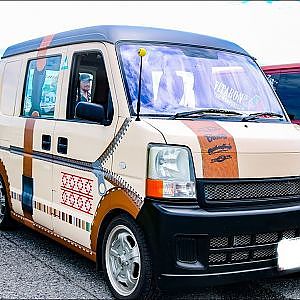 (HD)SUZUKI EVERY YURU CAMP modified スズキ エブリイカスタム・ユルキャン仕様  - SBM大阪2018