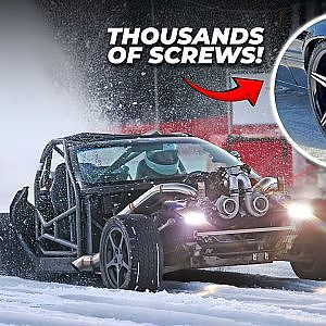 This Shouldn't Be Possible.. 1000HP Cars Drag Race on ICE (Snow Prep)