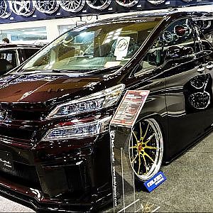 (4K)KUHL RACING TOYOTA 30 VELLFIRE bodykit クールレーシング 30系ヴェルファイアカスタム - OSAKA AUTO MESSE 2019