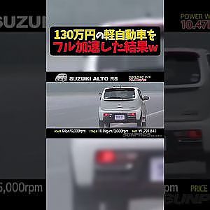 130万円の軽自動車をフル加速した結果w【 Exciting JDM videos #Shorts 】