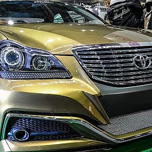 (4K)TOYOTA CROWN MODIFIED BODYKIT クラウンカスタム フルエアロ - OSAKA AUTO MESSE 2019