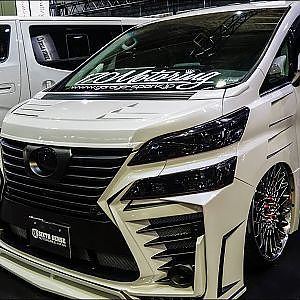(4K)SIXTH SENSE TOYOTA 30 VELLFIRE bodykit シックスセンス 30系ヴェルファイアカスタム - OSAKA AUTO MESSE 2019