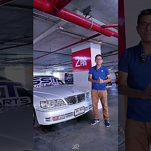 Nissan #cima ไม่ได้คันแต่เห็นแล้วมันอดเกาไม่ได้ น้อยคันในไทยที่จะได้เห็นสภาพนี้ #nissan #Q45