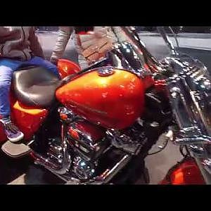 (4K)HARLEY DAVIDSON booth ハーレーダビットソン・ブース - 大阪モーターサイクルショー2017