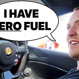 Nearly Running Out Of Fuel In A Ferrari 488!