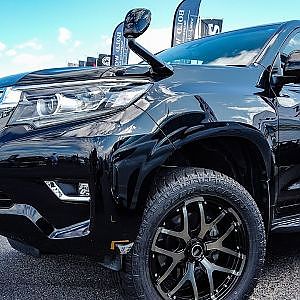 (4K)タナベ ランクルプラド リフトアップ車高調 TANABE LANDCRUISER PRADO DEVIDE UP40 - カスタマイズカーニバル 2019