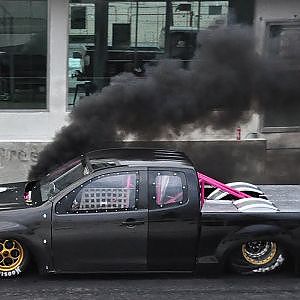 Test Run - Thailand Drag Diesel to USA - Camera GPS in Drag car (16/8/2013)