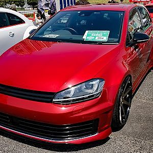 (HD)YOLO VW GOLF R custom フォルクスワーゲンゴルフRカスタム - スーパーカーニバル2017・お台場