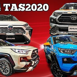 (4K)TOYOTA RAV4 bodykit TAS2020 - 東京オートサロン2020 ラヴフォー カスタムが集結