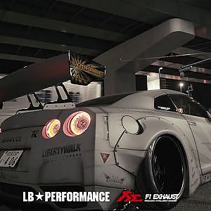 Nissan GTR R35 Liberty Walk powered by FiExhaust